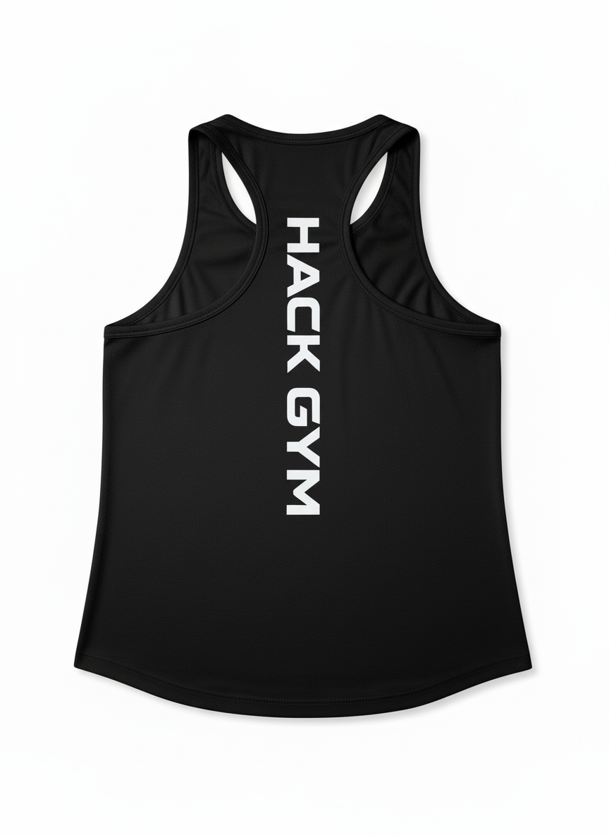 Black Racerback Tank Top - Hack Gym 2