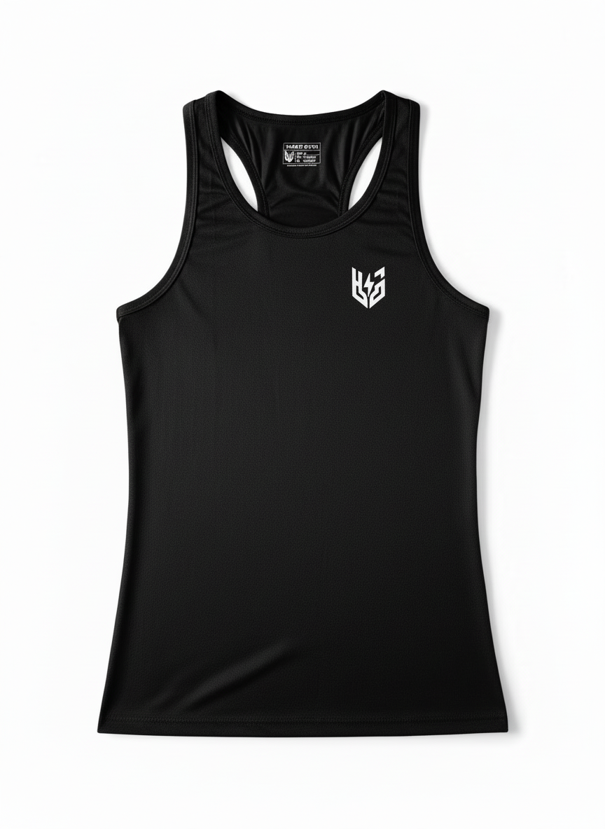Black Racerback Tank Top - Hack Gym