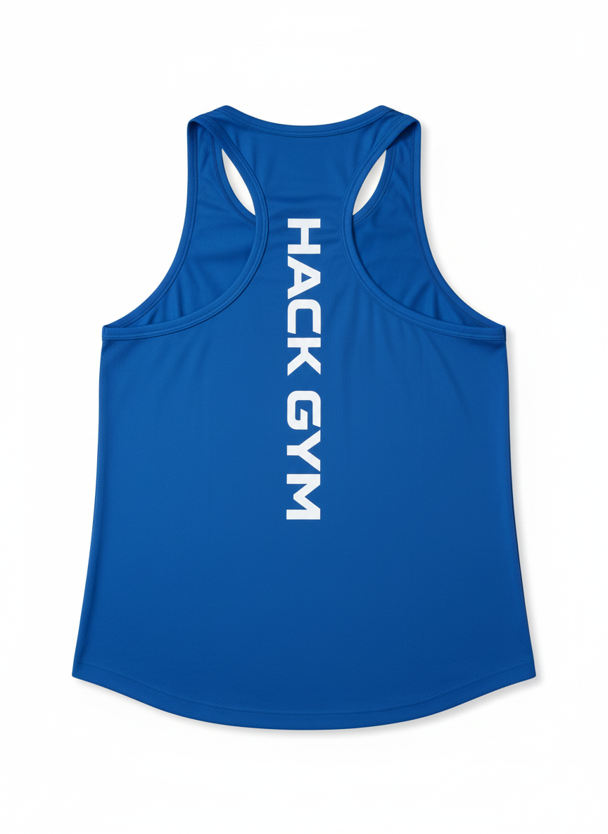 Blue Racerback Tank Top - Hack Gym 2