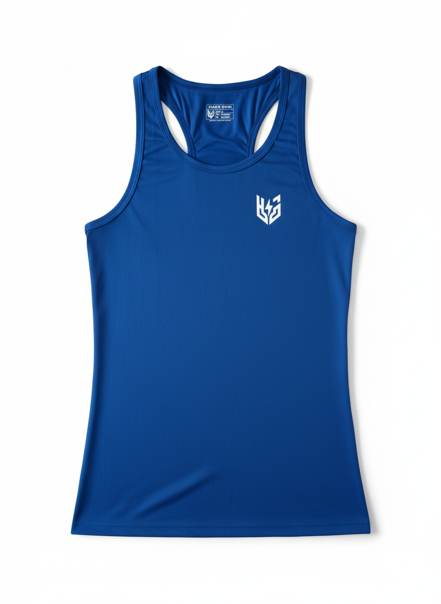 Blue Racerback Tank Top - Hack Gym